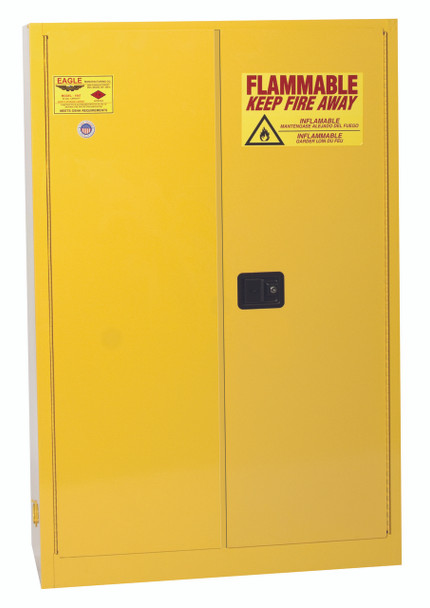 SAVE up to 25% on Eagle 4510 Flammable Liquid Safety Storage Cabinet, 45 Gal. Yellow, Two Door, Self-Closing. Buy Now and Save!
