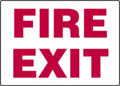 Accuform MEXT922 Fire Exit Sign. Shop now!