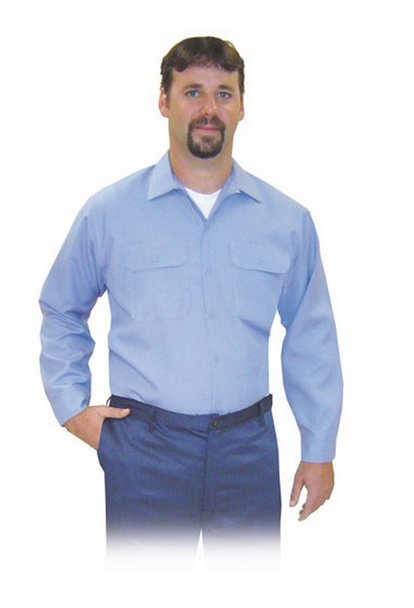 SteelGrip MBV6 9575 Button Front Medium Blue Vinex Shirt . Shop now!