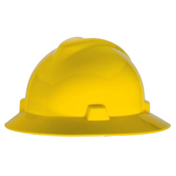 MSA 454730 HAT, V-GARD, STAZ-ON, YELLOW