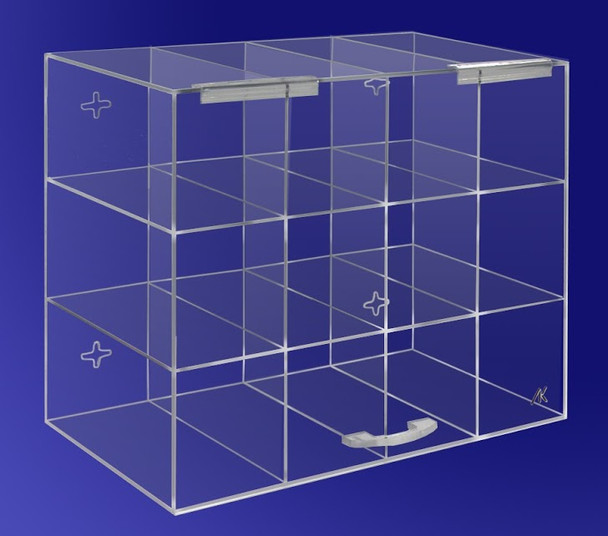 Note: picture Shown is AK-238 with door. / AK-237 12 Unit Goggle Holder