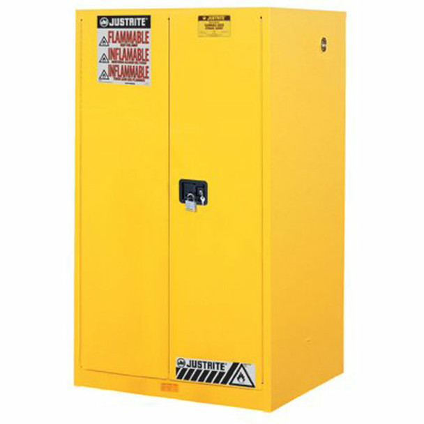 Justrite 896000 Yellow 60 Gal Sure-Grip Ex Flammable Safety Cabinet. Shop now!