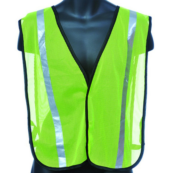 Lime Mesh Safety Vest with Sliver Reflective Strip. Shop Now!