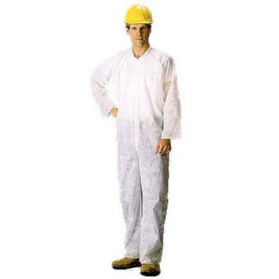 Disposable Coveralls Polypropylene With Elastic Wrists and Ankles - 25 Each - Limited Stock