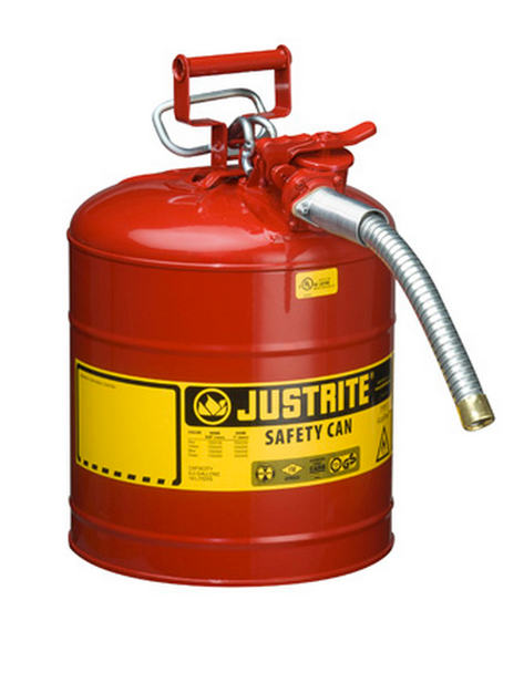Justrite 7250130 Type II Accuflow Flammable Safety Can w/1 Inch Hose. Shop now!