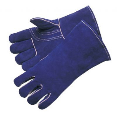 Welding Glove Premium Blue Leather. Shop Now!