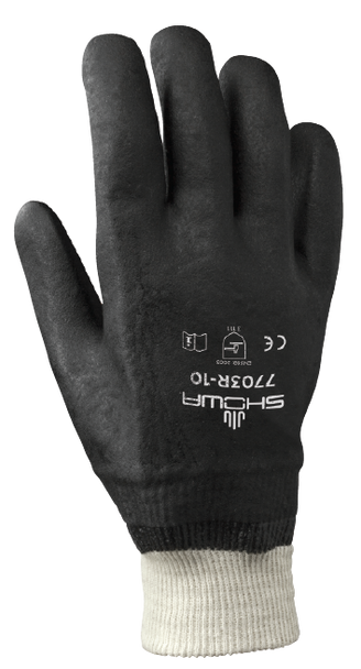 Showa 7703R-10 Black Knight Chemical Resistant Gloves. Shop Now!