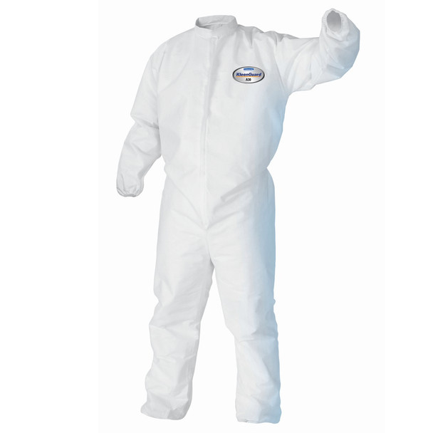 KleenGuard A30 46102 Elastic Wrists and Ankles Protection Coveralls - Medium - 25 Each