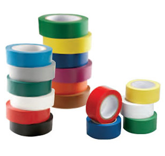 INCOM 6" x 108' Aisle Marking Conformable Tape - Color: Red- In Limited Stocks