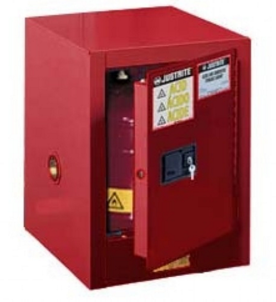 Justrite 890401 Red 4 Gal Sure-Grip Ex Flammable Safety Cabinet. Shop now!