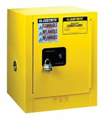 As Shown in Justrite 890420 Yellow 4 Gal Sure-Grip Ex Flammable Safety Cabinet. Shop now!