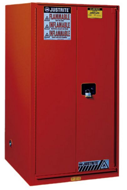 Justrite 896001 Red 60 Gal Sure-Grip Ex Flammable Safety Cabinet. Shop now!