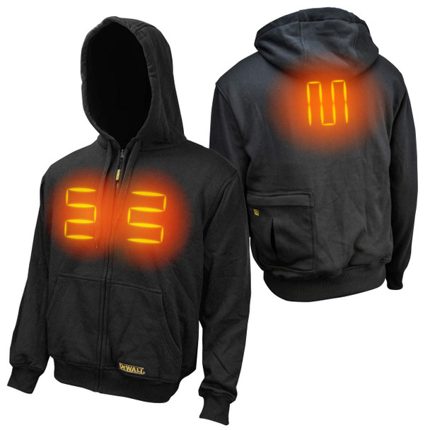 DeWalt DCHJ067 Black Heated Hoodie - Size: Large - 1 Each - In Limited Stocks