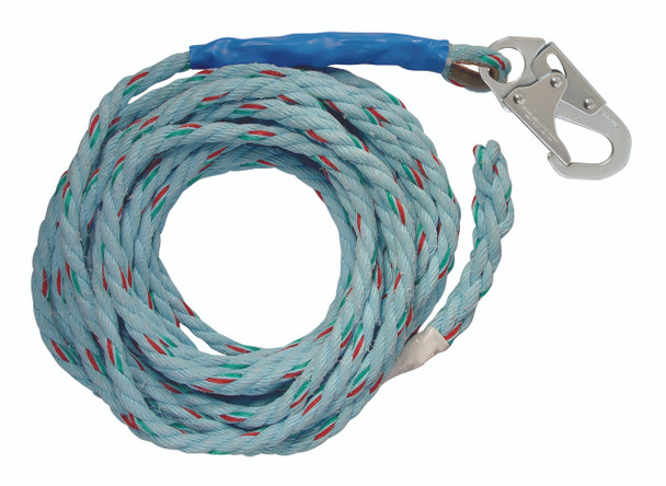 FallTech 8149T 50' Vertical Lifeline - 5/8" Copolymer Rope, Taped End. Shop Now!