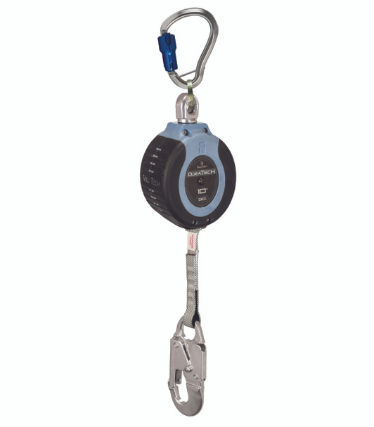 FallTech 82710SG4 DuraTech 10' Web SRD - Aluminum Carabiner w/captive pin. Shop Now!