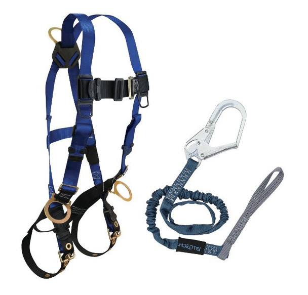 FallTech CMB182593L Combo Kit - Harness, Looped Lanyard, Rebar Hook. Shop Now!