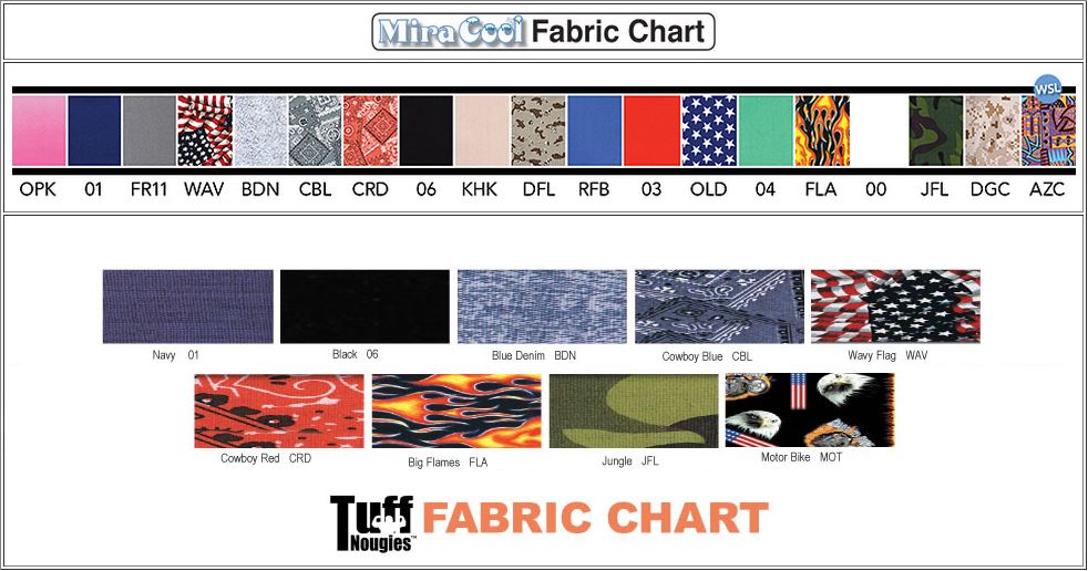 MiraCool Fabric Color Chart 