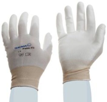 MCR Safety PU Coated Gloves, Large, Gray 9666L