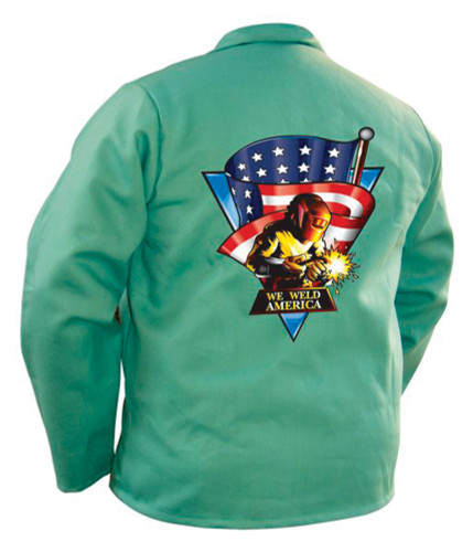 We Weld America Screen Print Green Jacket