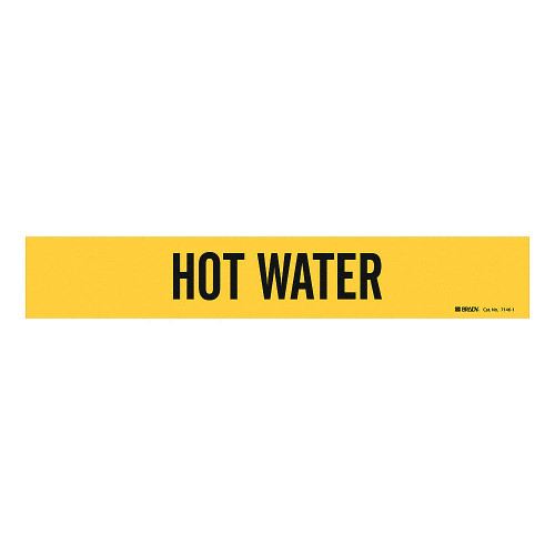 Brady 90077 Adhesive Pipe Marker "Hot Water". Shop Now!
