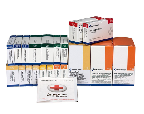 Class A+ 36 Unit ANSI A+ First Aid Kit w/ BBP Refill Pack