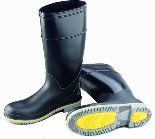 913706-6 Onguard Hip Wader: Defined Heel/Oil-Resistant Sole/Plain  Toe/Waterproof, Rigid Steel, Black, DUNLOP, 1 PR