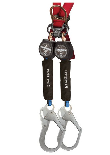 FallTech 72706TB3 6' Mini SRD Twin-Leg Carabiner Alignment Clip/Steel ...