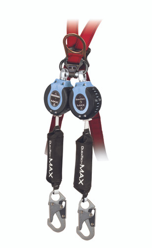FallTech 82709TB1 DuraTech 9' MAX Twin Leg SRD - Steel Snap Hooks