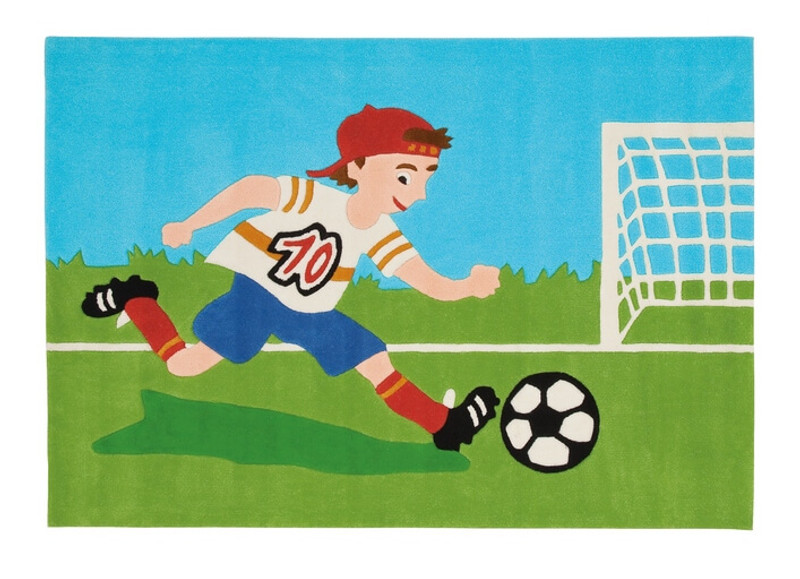 Kids Rugs - Footballer 160x110cm