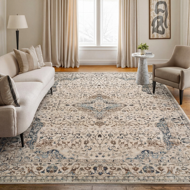 Vintage Kashan VKA 14 Ivory