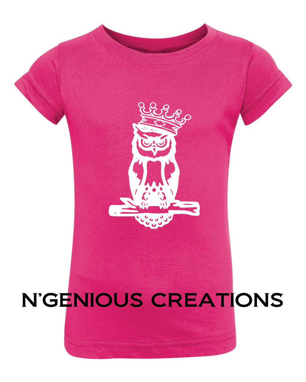 N Genious Creations Exclusive Girls Owl Tshirt N Genious Creations