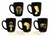 BLACK COFFEE MUG SET (5PCS)