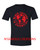 BLACK TSHIRT WITH RED DESIGN