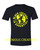 BLACK TSHIRT WITH NEON YELLOW DESIGN