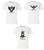 3 OWLS IN WHITE