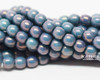 4mm Turquoise Purple Smooth Round Druk (600 Pieces)