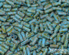  #2 Blue Turquoise Picasso Bugles (1/8 Kilo)