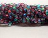 4mm Etched Aqua Rainbow Celestial Smooth Round Druk (600 Pieces)