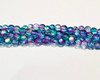 6mm Aqua Celestial Etched Round Smooth Druks (300 Pieces)