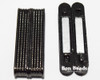 38X14X7mm Black Ridge Magnetic Bar Clasp (Each)