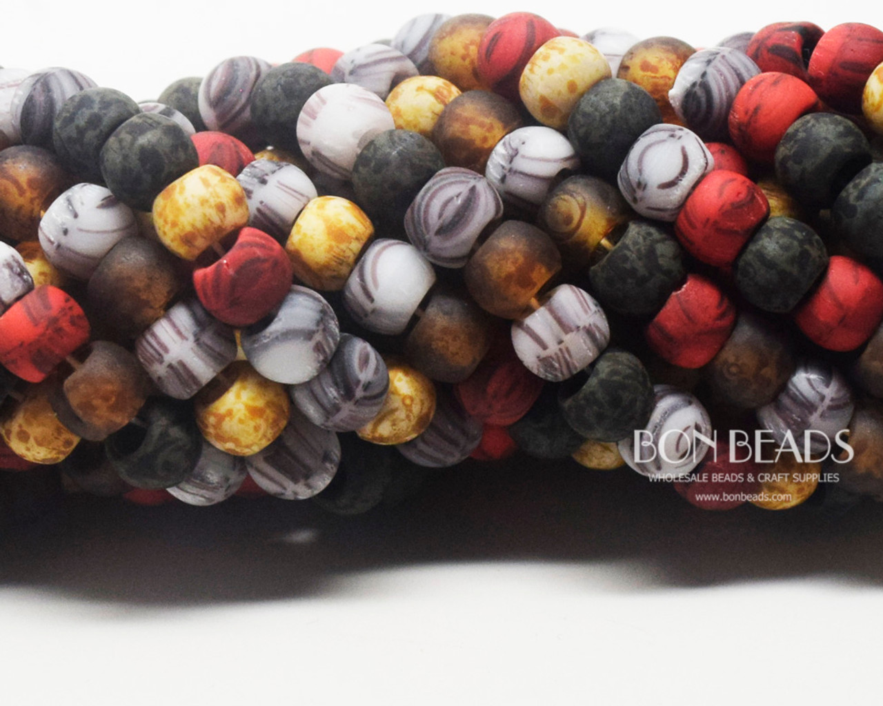 32/0 BonBon™ Aged Mardi Gras Picasso Mix (1/4 Kilo) - Bon Beads