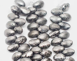 4x6mm Chrome Ore Etched Curved Tooth / Lily Petals (300 Pieces)