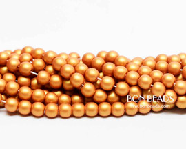 4mm Bronze Mist Smooth Round Druk (600 Pieces)