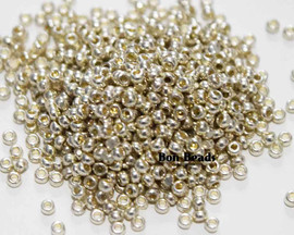 13/0 Double Coated Silky Silver Charlottes (50 Grams)