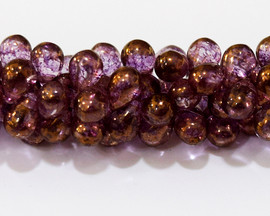 4x6mm Lavender Marble Drops (300 Pieces) 4x6mm Lavender Marble Drops (300 Pieces)