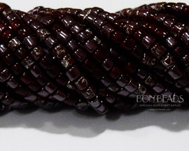 6/0 Aged Wine Picasso Bugles Mix (1/4 Kilo)