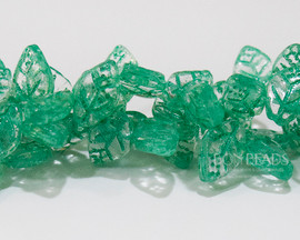 12x7mm Crystal Lined olive Leaves (150 Pieces)