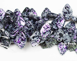 12x7mm Mirage Purple Leaves (300 Pieces)