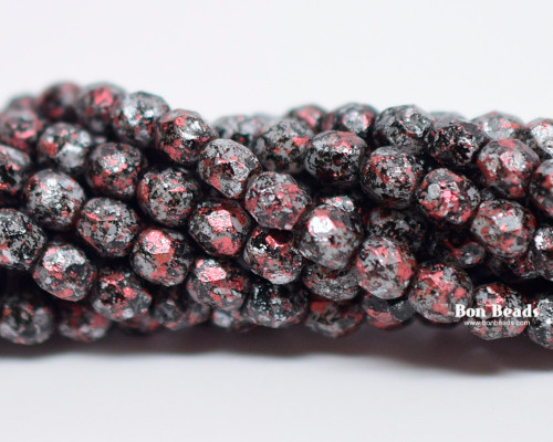 4mm Granite Galaxy Red Round Fire Polished (600 Pieces)