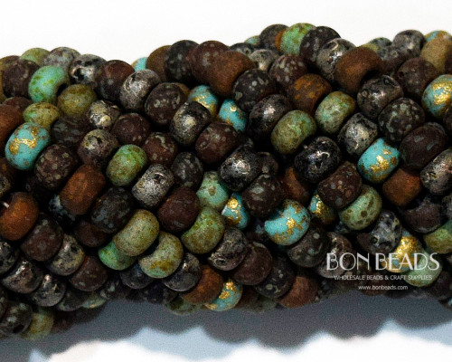 2/0 Aged Jade Jeweled Wasp Matted Metallic Mix (1/4 Kilo)